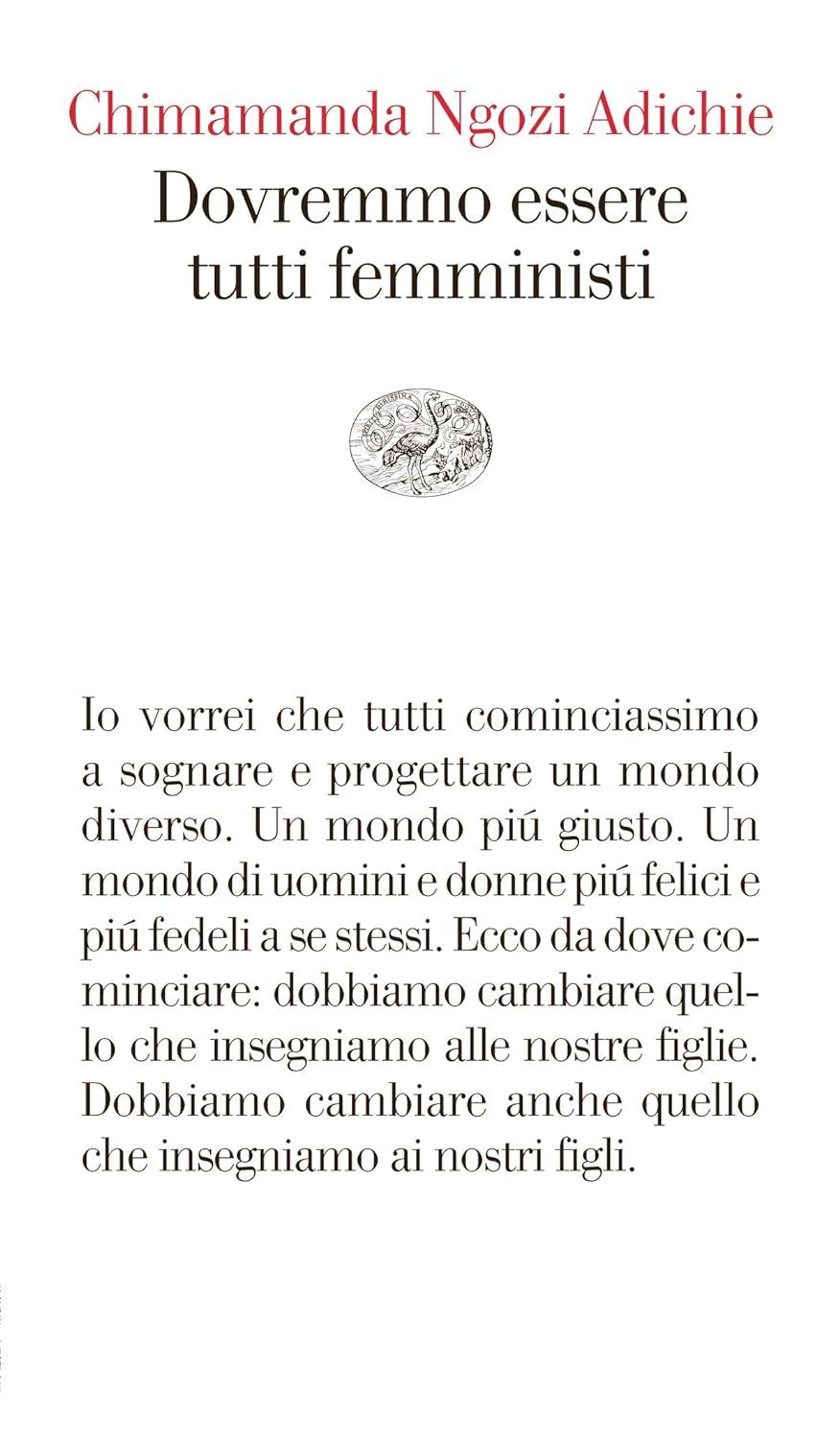 Libro "Dovremmo essere tutti femministi" di Chimamanda Ngozi Adichie