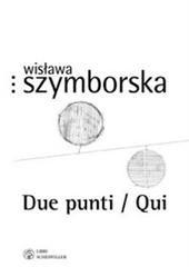 Libro "Due punti" di Wislawa Szymborska